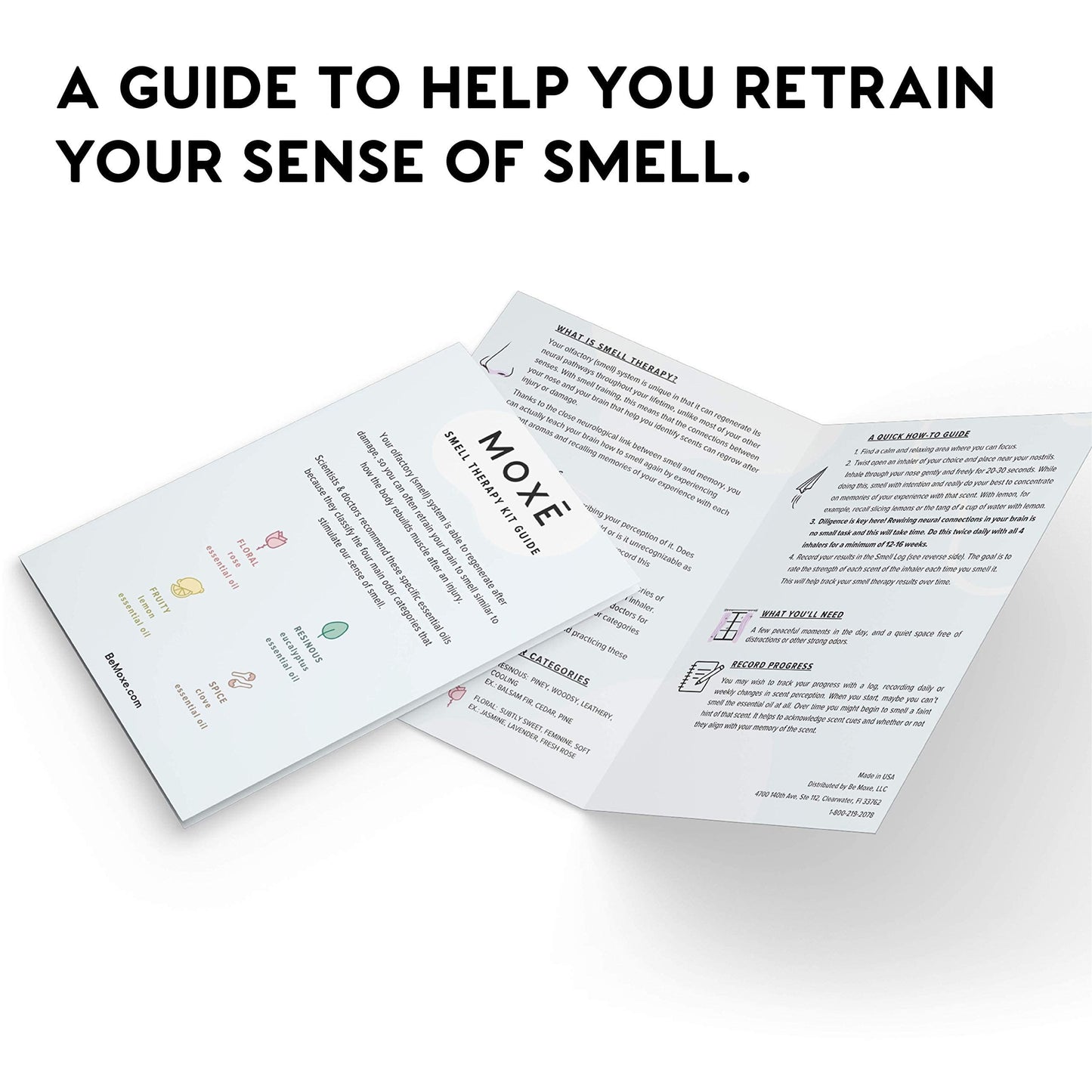 MOXĒ Smell Training Kit, Made in USA, 4 Essential Oils, Olfactory Regeneration, Helps Restore Sense MOXEBuy Supplements Australia