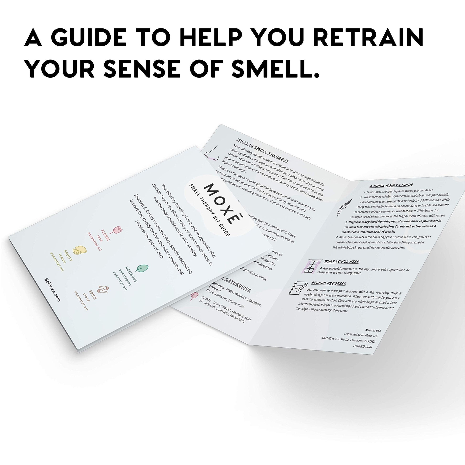 MOXĒ Smell Training Kit, Made in USA, 4 Essential Oils, Olfactory Regeneration, Helps Restore Sense MOXEBuy Supplements Australia