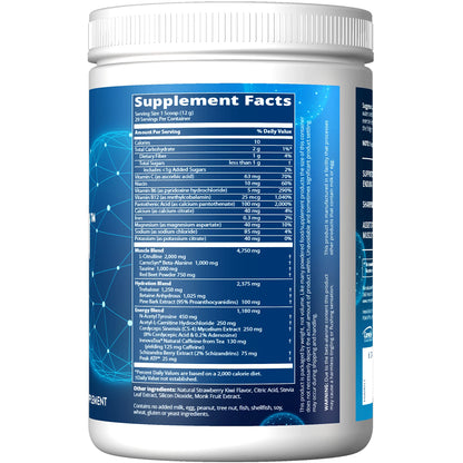 MRM Nutrition Driven Pre-Workout Powder | Strawberry Kiwi Flavored | 125mg Caffeine MRMBuy Supplements Australia