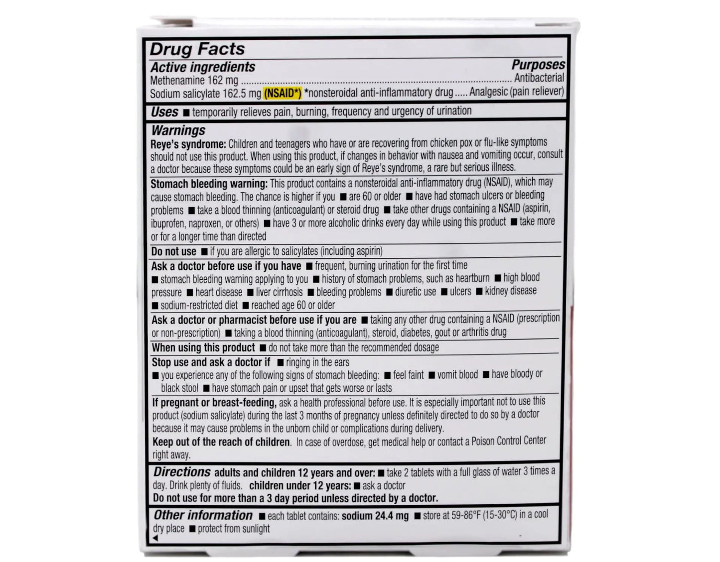 Cystex Plus Urinary Pain Relief Tablets 48 Tablets CystexBuy Supplements Australia