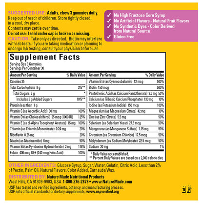 Nature Made Advanced Womens Gummy Multivitamins with Magnesium Citrate, Calcium, B Vitamins, Multivitamin Gummies for Women, 90 Multi Vitamin Gummies, 30 Day Supply Nature MadeBuy Supplements Australia