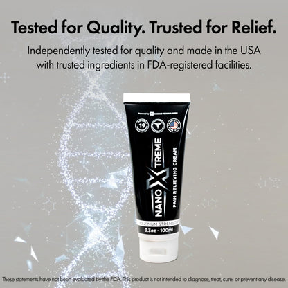 NANOXTREME Pain Relief Cream – Fast-Acting Topical for Muscle, Joint & Nerve Deep-Absorbing, Long-Lasting Formula with Natural Ingredients – Cooling Sensation – 3.3oz Tube – Made in USA NANOXTREMEBuy Supplements Australia