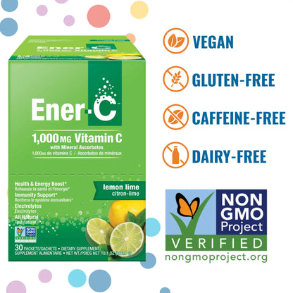 Ener-C Multivitamin Drink Mix - Vitamin Packets for Water, Electrolytes Powder Packets, Vitamin Drink Mix, Hydration Liquid Mix Ener-C
