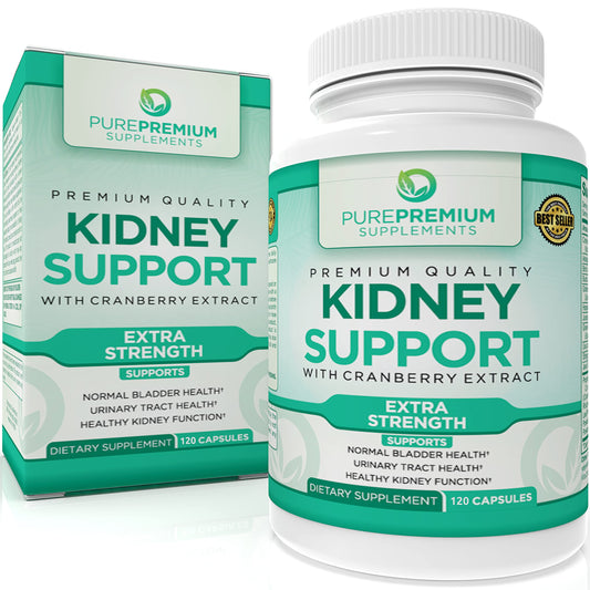 PurePremium Kidney Support Supplement for Men and Women - with Cranberry Extract 