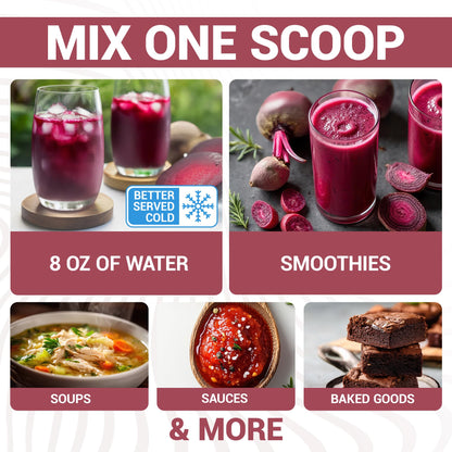 Dr. Berg Raw Organic Beet Powder from Real Earth-Grown Beets – USDA Certified Organic Beet Root Powder to Support Nitric Oxide Levels, Energy