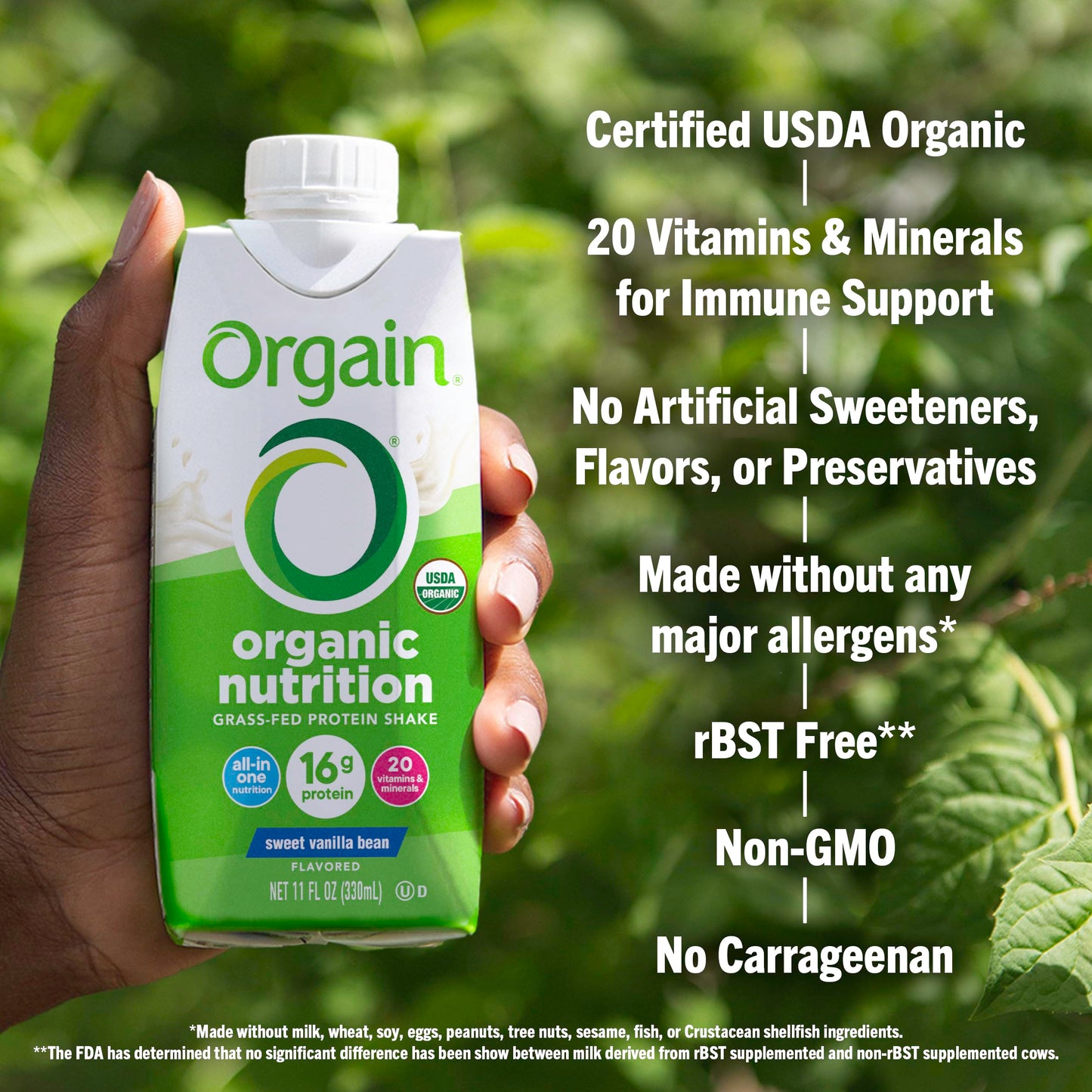 Orgain Organic Nutritional Protein Shake, Vanilla Bean - 16g Grass Fed Whey Protein OrgainBuy Supplements Australia