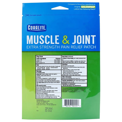 Coralite Pain Relieving Patch - Extra Strength Joint & Muscle Pain Relief Patches for Back Pain, Muscle Soreness and Joint Pain, 2 Patches Per Pack (24 Pack) CoraliteBuy Supplements Australia
