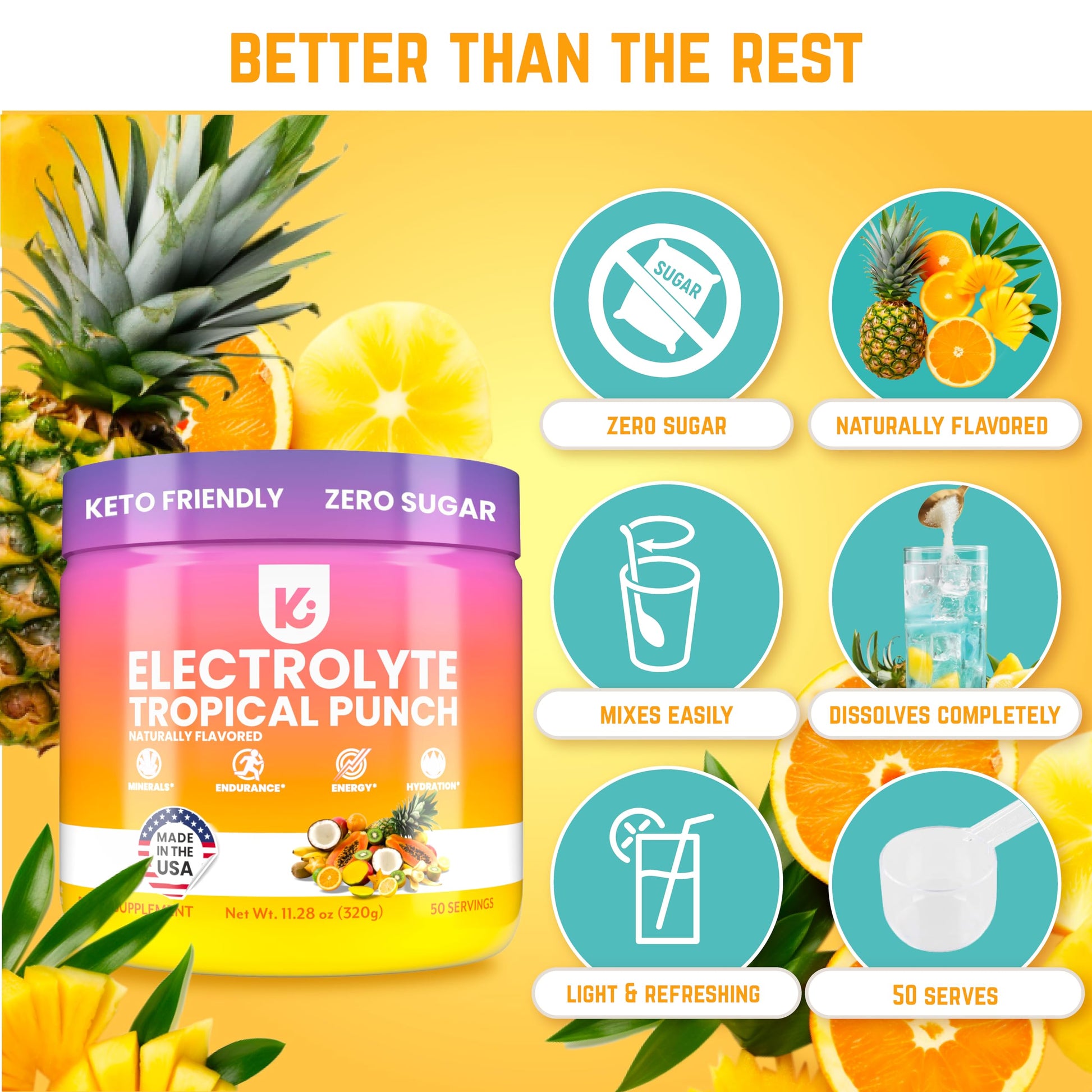 Keppi Keto Electrolytes Powder No Sugar | Zero Carbs | Made in USA | Advanced Hydration KeppiBuy Supplements Australia