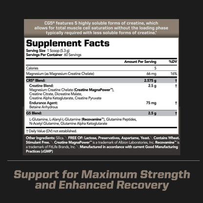 PMD Sports Ultra Pump Fuel Insanity - Pre Workout - Tropical Orange Mango (30 Servings) Sports CG5 Premium Creatine and L-Glutamine Powder (60 Servings)