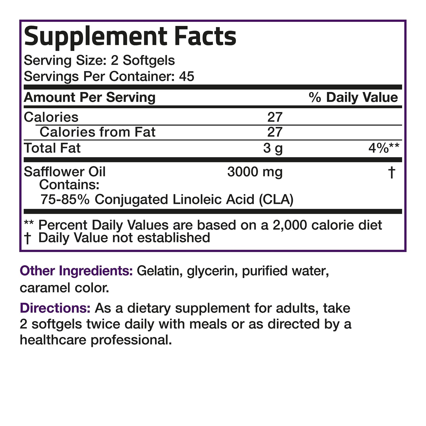 Bronson CLA 3000 Extra High Potency Supports Healthy Weight Managem