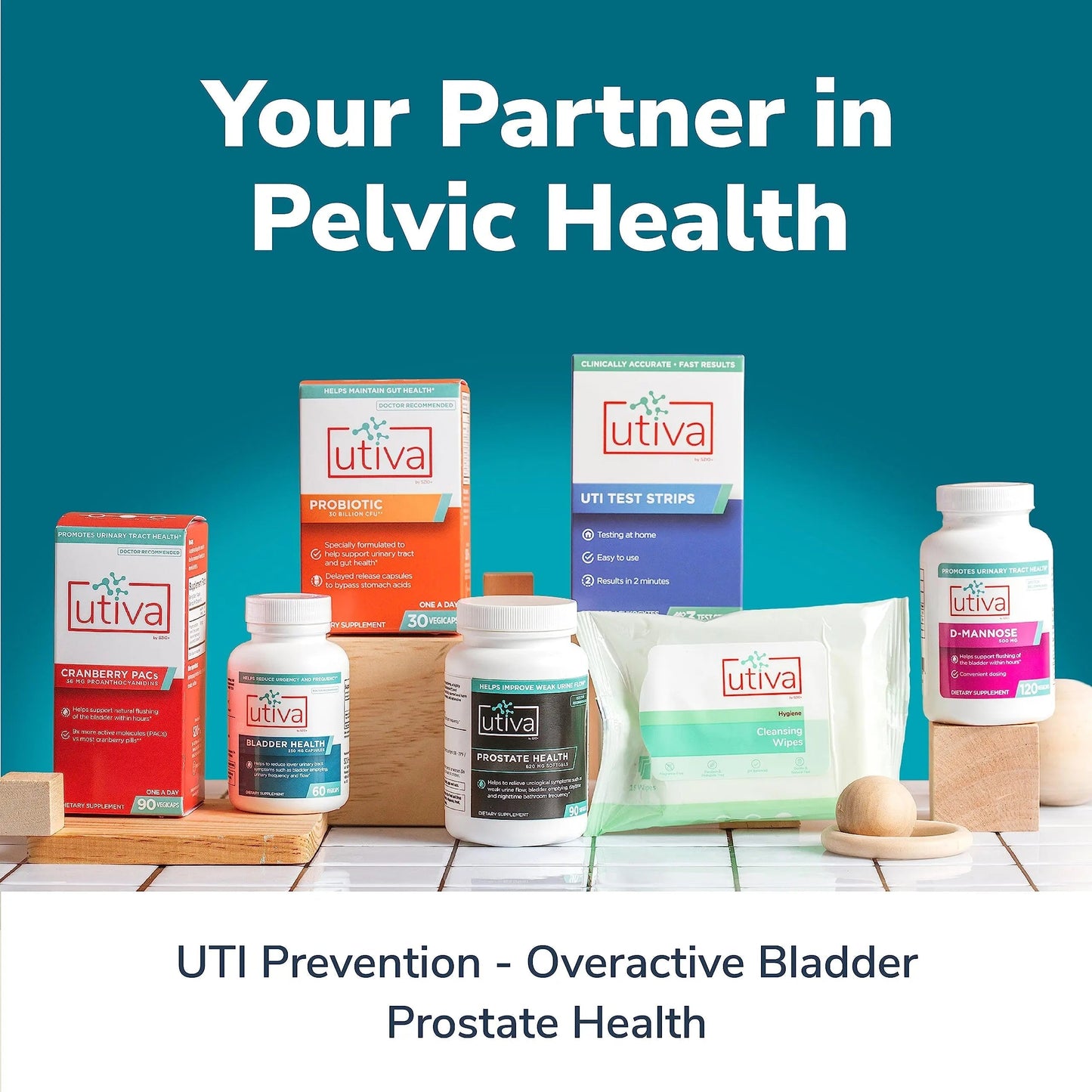 Szio+ Utiva Bladder Health - Control Supplement for Overactive Bladder and Lower Urinary Tract Health - Clinically Proven to Reduce Frequency and Urgency - 60 Capsules Szio+Buy Supplements Australia