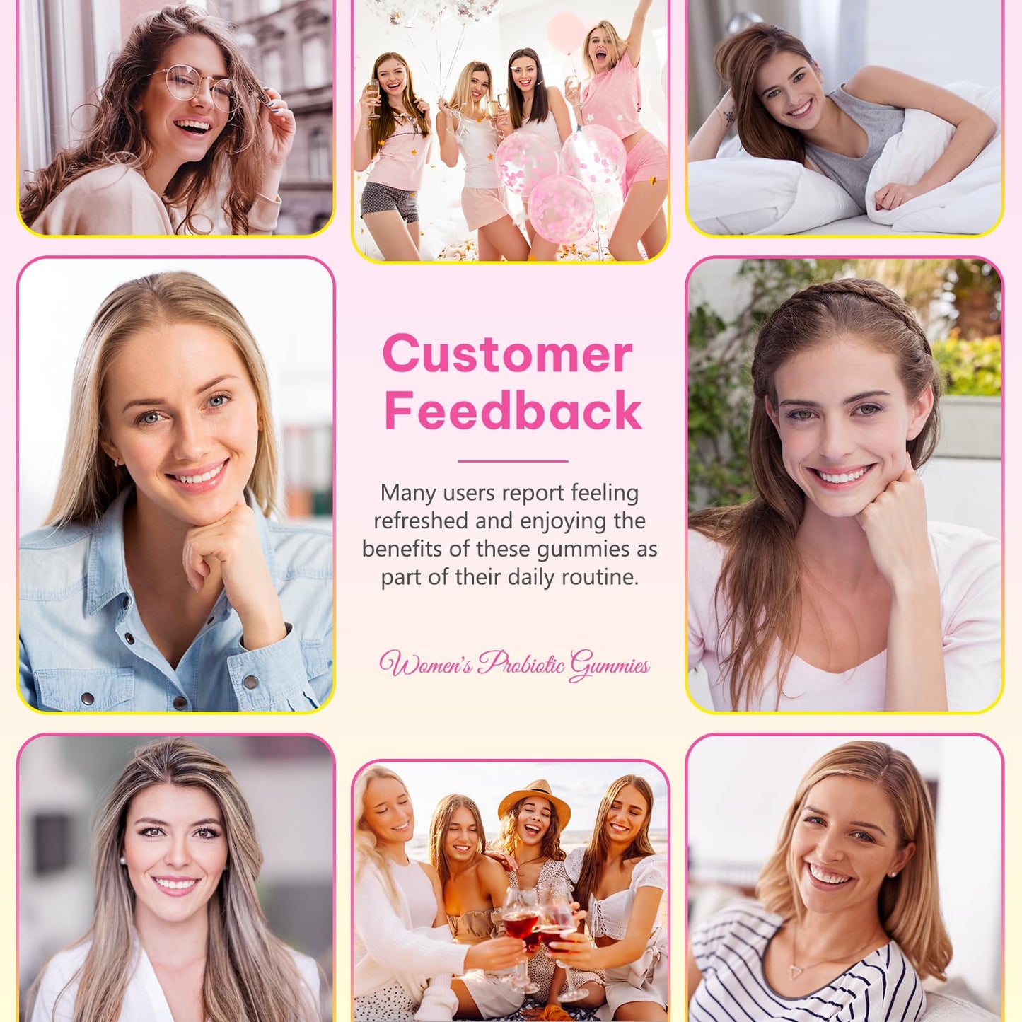 Beyxdu Probiotics for Women Gummies with Slippery Elm Feminine Balance Gummies for Women Vaginal Probiotics with Prebiotics & Lactobacillus Probiotic Blend Vaginal Odor & Vaginal Flora 60Gummy BeyxduBuy Supplements Australia