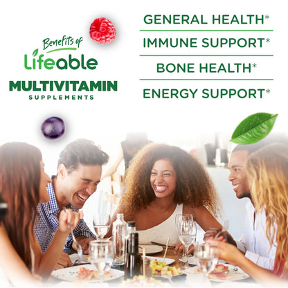 Lifeable Sugar Free Womens Multivitamin Gummy | with Iron and 18 Essential Vitamins and Minerals | Great Tasting Multivitamin Lifeable