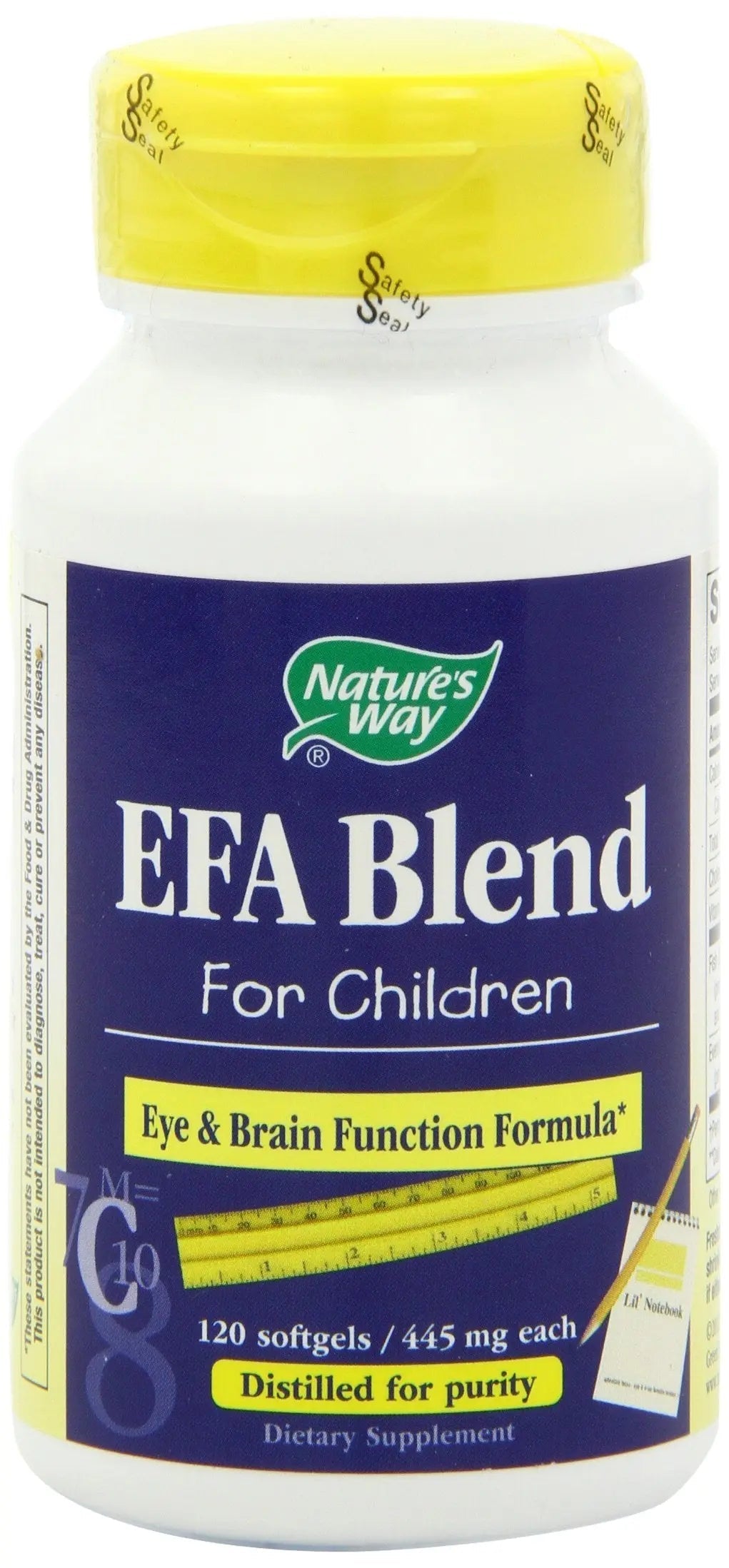 Nature's Way EFA Blend for Kids with vitamin E, Supports Eye and Brain Function*, 120 Softgels Nature's WayBuy Supplements Australia