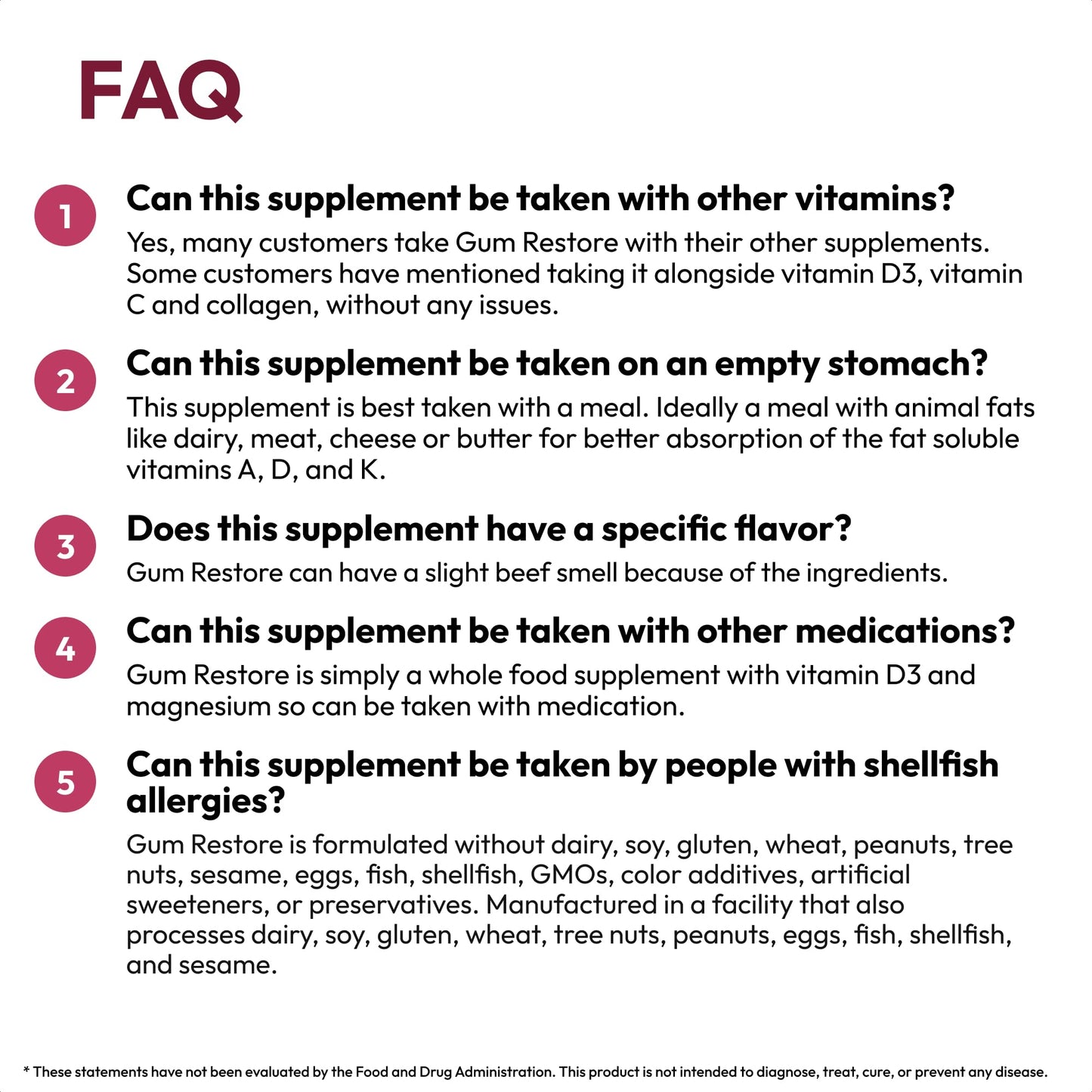Strong Jaw Gum Restore - Gum Repair for Receding Gums | Teeth Magnesium Supplements, Oral Care, Remineralizing Dental Health Vitamins for Adults | 1 Month Supply, 180 Capsules, Made in USA Strong JawBuy Supplements Australia