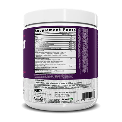 RSP NUTRITION AminoLean Pre Workout Energy (BlackBerry Pomegranate 30 Servings) with AminoLean Recovery Post Workout Boost (Tropical Island Punch 30 Servings)