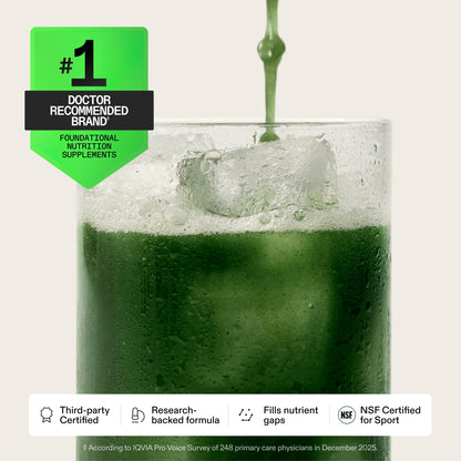 AG1 Greens Powder Supplement | Improve Gut Health | Multivitamin, Probiotic, Gluten Free, Vegan and Keto Friendly | Shaker & Scoop Included | 75 Vitamins (Athletic Greens), Classic Formula AG1Buy Supplements Australia