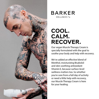 Barker Wellness Soothing Muscle Therapy Cream | Advanced Joint & Muscle Relief for Recovery & Relaxation | Enriched with Antioxidants & Moisturizing Vitamin E | All-Natural Vegan Formula (100ml) Barker Wellness CoBuy Supplements Australia