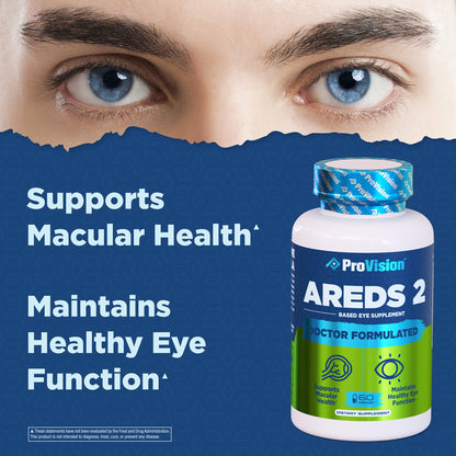 Provision AREDS 2 Eye Vitamins - Enhance Vision Supplements - Lutein Zeaxanthin Vision Complex - 60 Eye Supplement Capsules ProVisionBuy Supplements Australia