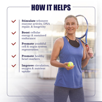 NATION HEALTH MD ActiveSpan - Longevity Supplement for Anti Aging - with Ashwagandha Extract, Astragalus, Cat's Claw, Ceylon Cinnamon, L-Lysine, L-Glutamine & More - 60 Capsules NATION HEALTH MDBuy Supplements Australia