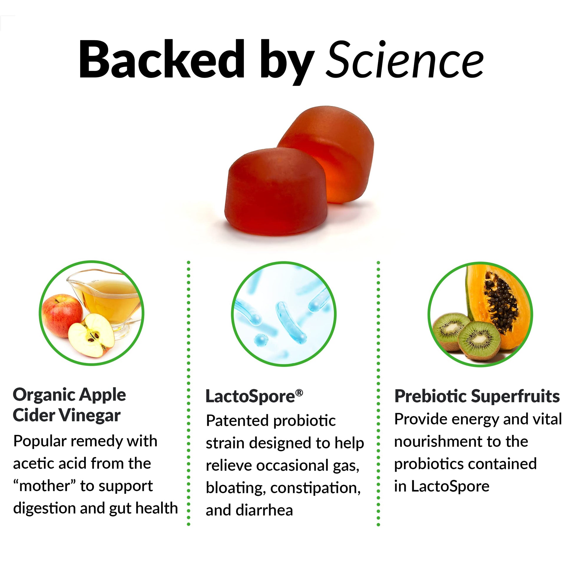 Force Factor ProbioSlim Apple Cider Vinegar Gummies with Organic LactoSpore Probiotics Force FactorBuy Supplements Australia