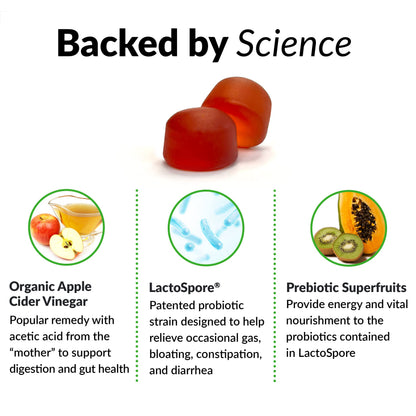 Force Factor ProbioSlim Apple Cider Vinegar Gummies with Organic LactoSpore Probiotics Force FactorBuy Supplements Australia