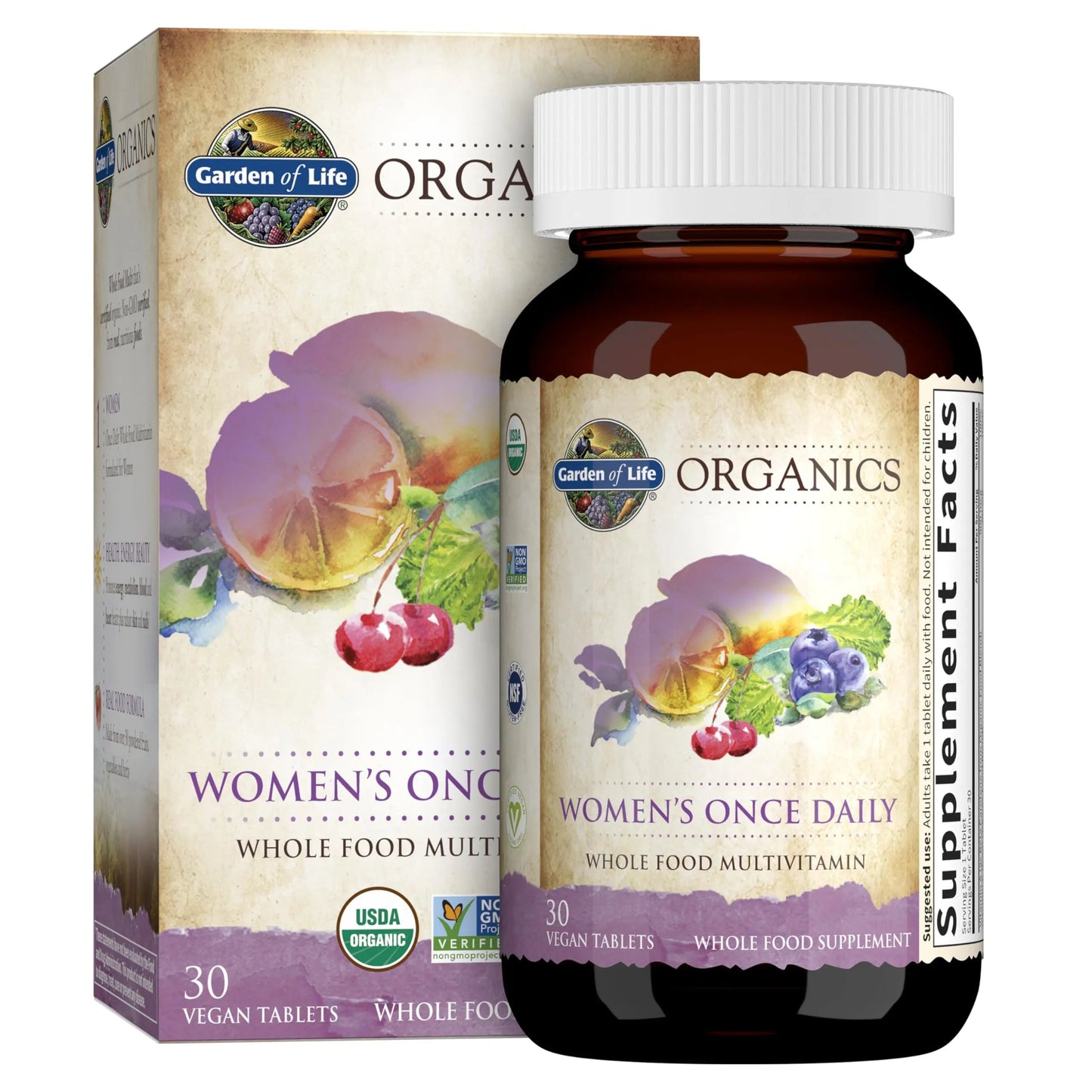 Garden of Life Organics Vitamins for Women 40+ - 60 Tablets and Once Daily Multi - 30 Tablets Garden of LifeBuy Supplements Australia