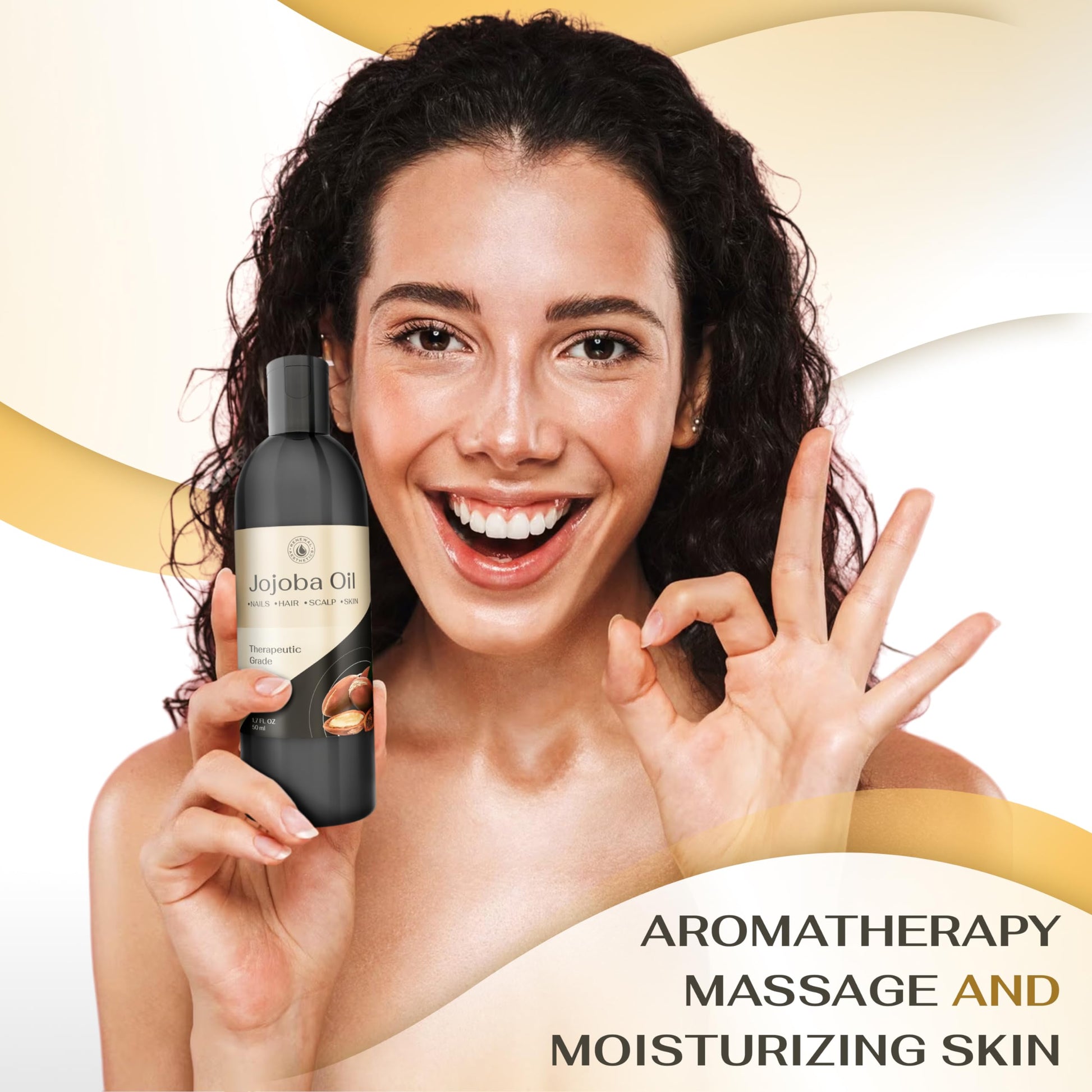 Sweet Oil - Hair and Skin Softener, Organic Natural Carrier Body Oil, Carrier Oil for Essential Oils - Massage Oil Renewal AestheticsBuy Supplements Australia