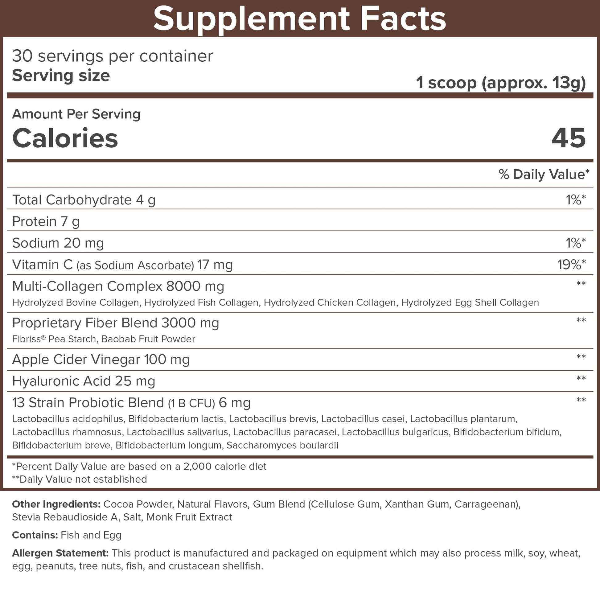 SkinnyFit Super Youth Chocolate Multi-Collagen Peptides + Probiotics, Baobab Fiber SkinnyFitBuy Supplements Australia