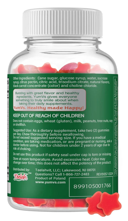 Multivitamin for Adults & Teens Bundle – Complete Daily Health Support Gummies YUM-V'S