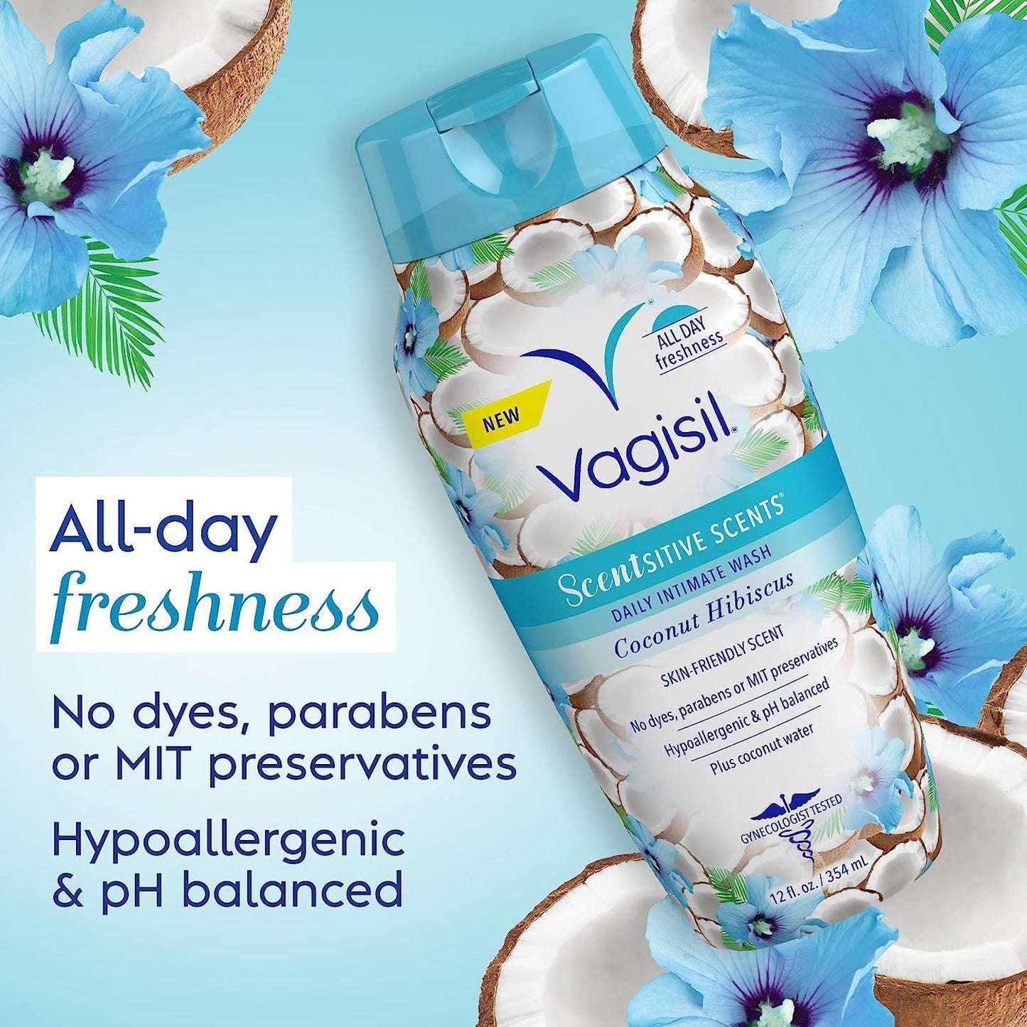 Vagisil Feminine Wash for Intimate Area Hygiene, Scentsitive Scents, pH Balanced and Gynecologist Tested VagisilBuy Supplements Australia