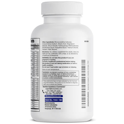 Bronson ONE Daily Men’s Complete Multivitamin Multimineral Once-Daily Multi for Active Men, 180 Tablets BronsonBuy Supplements Australia