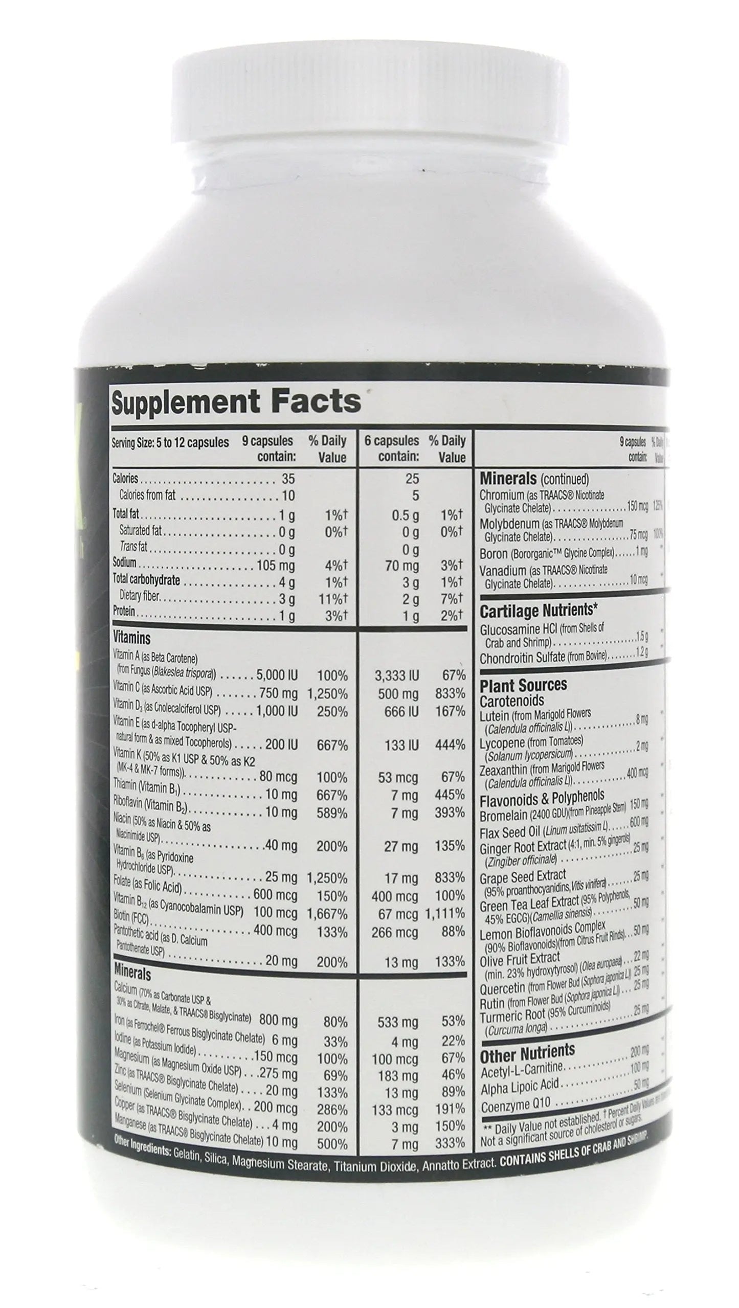Nutriex Sport Comprehensive Multivitamin Supplement with Glucosamine & Chondroitin 270 Capsules NutriexBuy Supplements Australia