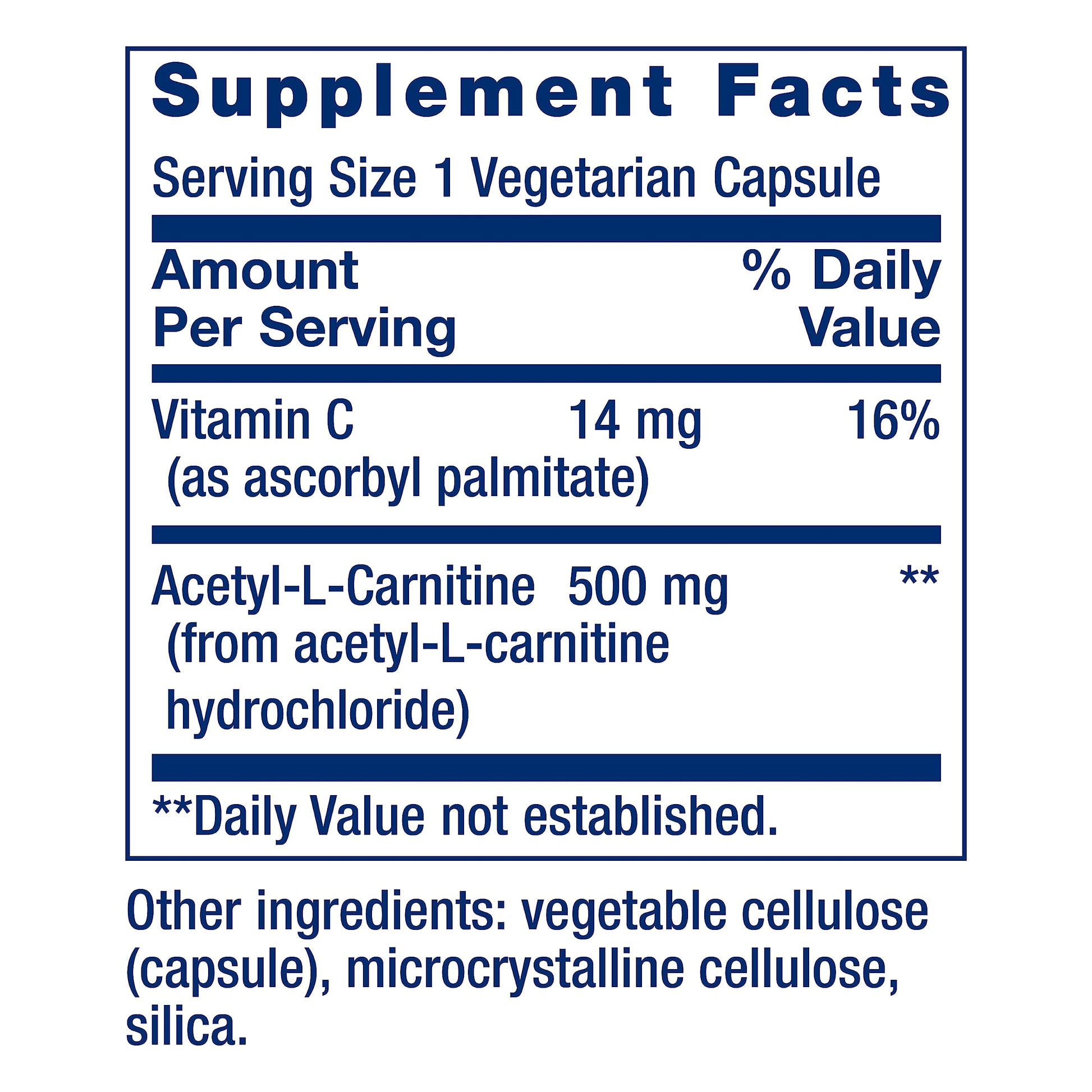 Life Extension Acetyl-L-Carnitine, Acetyl-L-Carnitine, vitamin C, Brain, mood & nerve health Life ExtensionBuy Supplements Australia