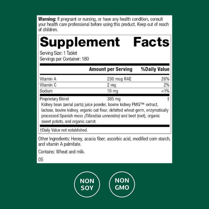 Standard Process Renafood - Supports Healthy Kidney Function & Antioxidant Activity - Contains Vitamins A - Non-Soy - 180 Tablets Standard Process Inc.Buy Supplements Australia