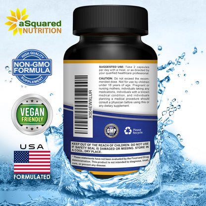 Magnesium Glycinate 1000mg with Vitamin D3 & B6-500mg per Capsule - Pure Elemental Mag Supplement Complex for Sleep, Muscle, Bone Health