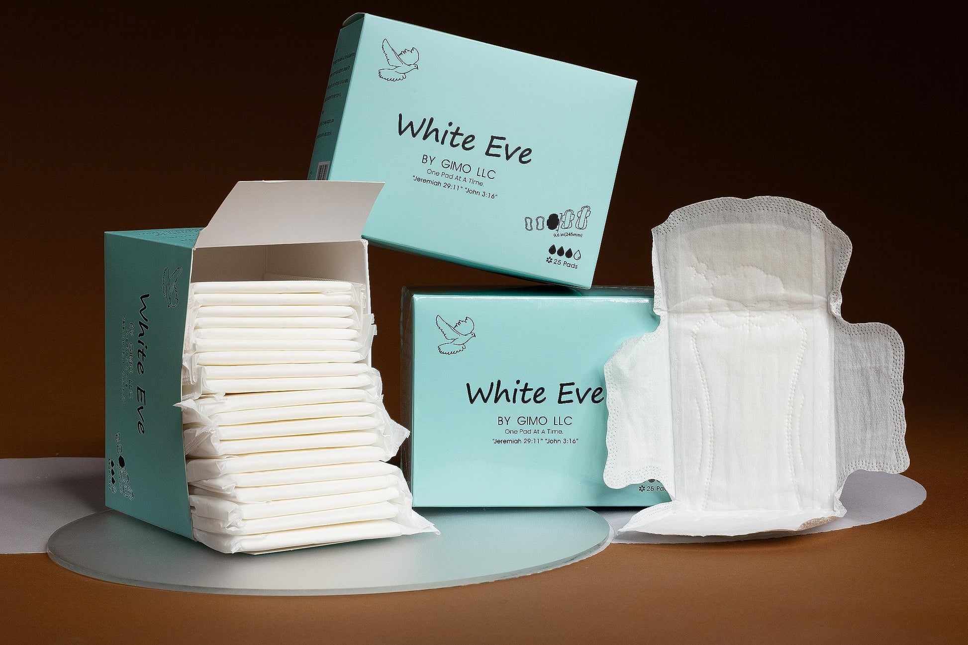 WHITE EVE Sanitary Pad Ultra Thin Sanitary Pads for Women with Fast Absorption and Leak Guard WHITE EVEBuy Supplements Australia