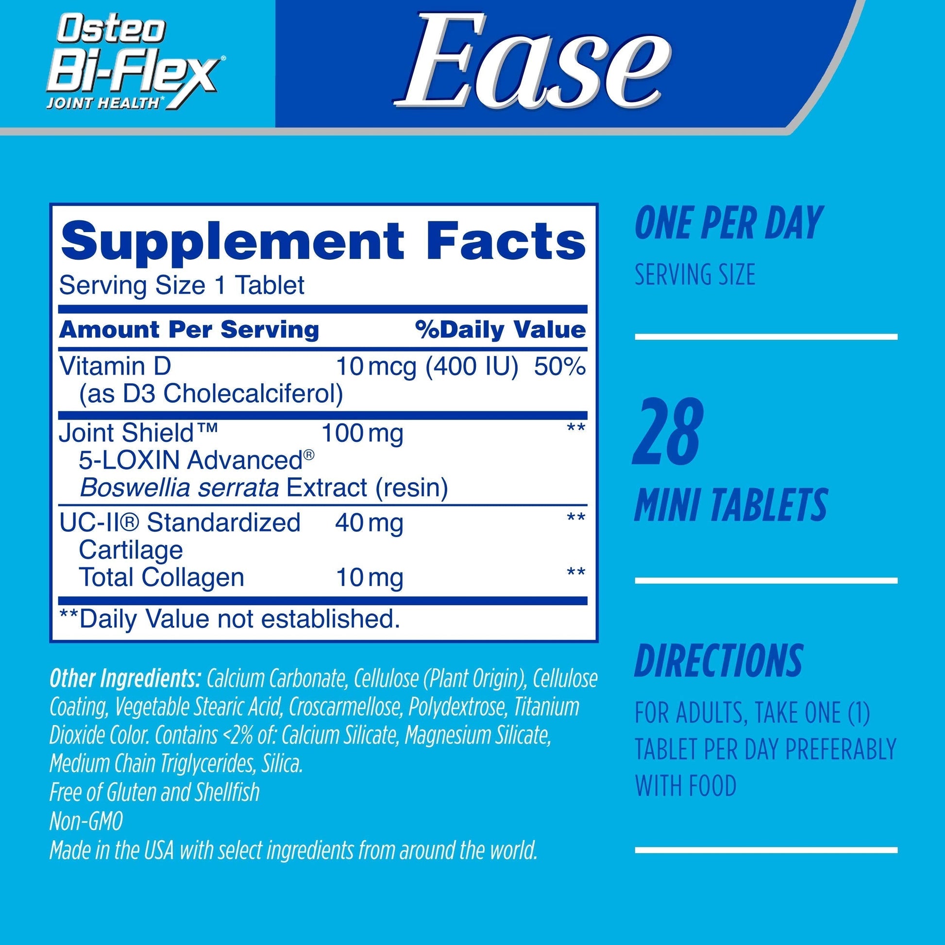 Osteo Bi-Flex Ease Advanced Triple Action with Vitamin D Joint Supplements, Mini-Tablets, 28 Count Osteo Bi-FlexBuy Supplements Australia