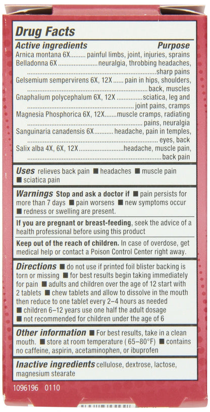 Natrabio Pain Relief Tablets, 60 Count NatraBioBuy Supplements Australia