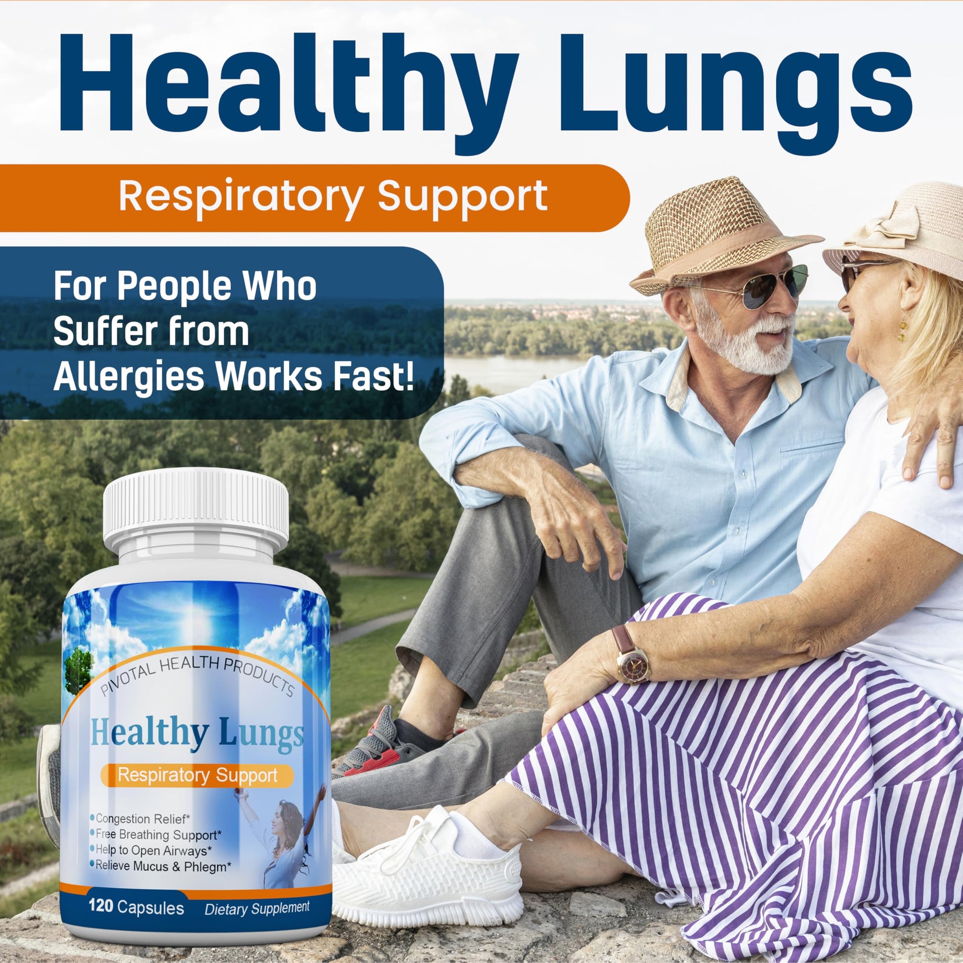 Healthy Lungs 120 Capsules - Improve Lung Function, Breathe Better, Stop Mucus, Phlegm and Allergies Quickly. Get Relief Fast with Healthy Lungs an All Natural Lung Health Supplement Serrasolv 360Buy Supplements Australia