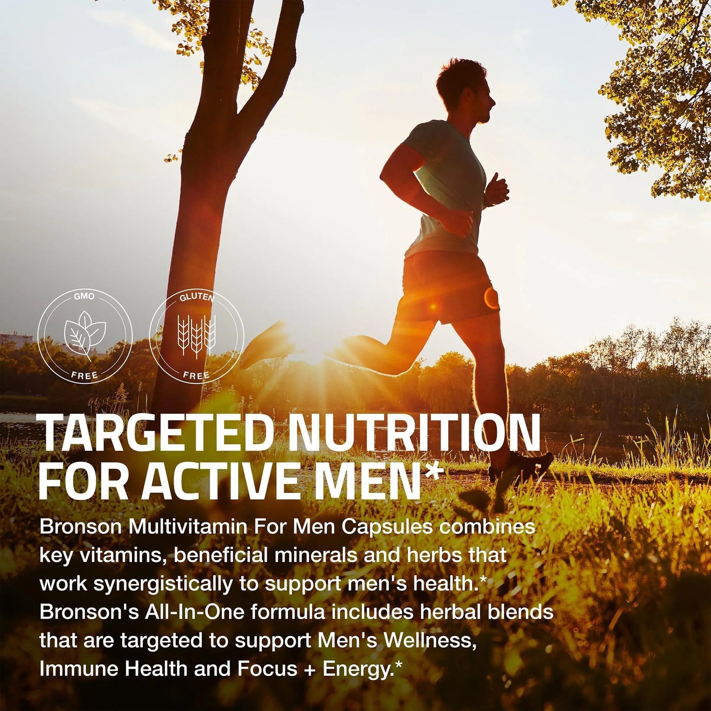 Bronson Multivitamin for Men All-in-One Daily Coverage Formula Key Vitamins, Minerals & Herbs to Support Men's Health, 60 Capsules BronsonBuy Supplements Australia