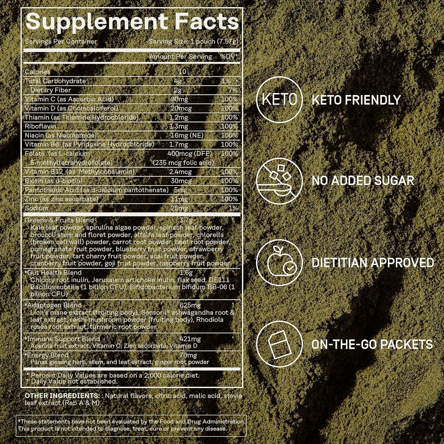 FACTOR FORM Daily Greens Superfood Powder | 5 Functional Blends for Gut Health, Energy & Immunity | Prebiotics, Probiotics, Adaptogens, B Vitamins (7 Servings, Individual Packets) FACTOR FORMBuy Supplements Australia