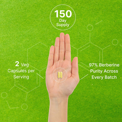 Berberine Supplement, 1,000mg Per Serving, 300 Veggie Capsules – 97% Pure Berberine DEAL SUPPLEMENTBuy Supplements Australia