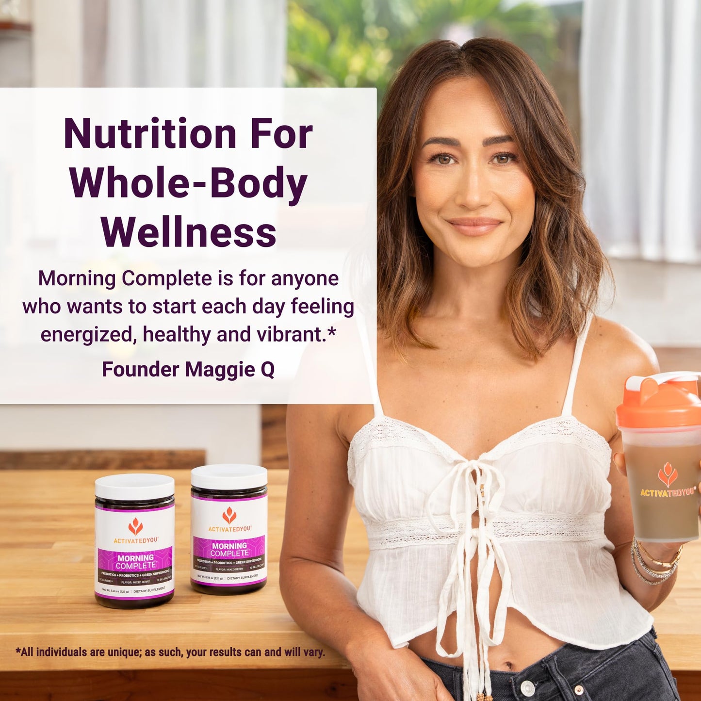 ActivatedYou Morning Complete Super Greens Powder Drink Mix - Gut Health Boost with Prebiotics, Probiotics, & Antioxidants - 10 Billion CFUs, Mixed Berry Flavor - Maple Wellness Supplements