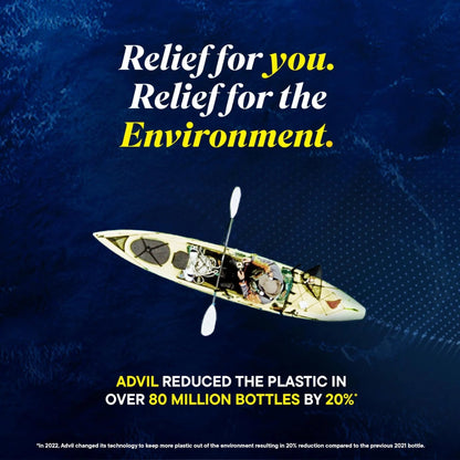Advil Ibuprofen Coated Caplets Pain Reliever and Fever Reducer 200 Milligram 24Ct - Maple Wellness Supplements