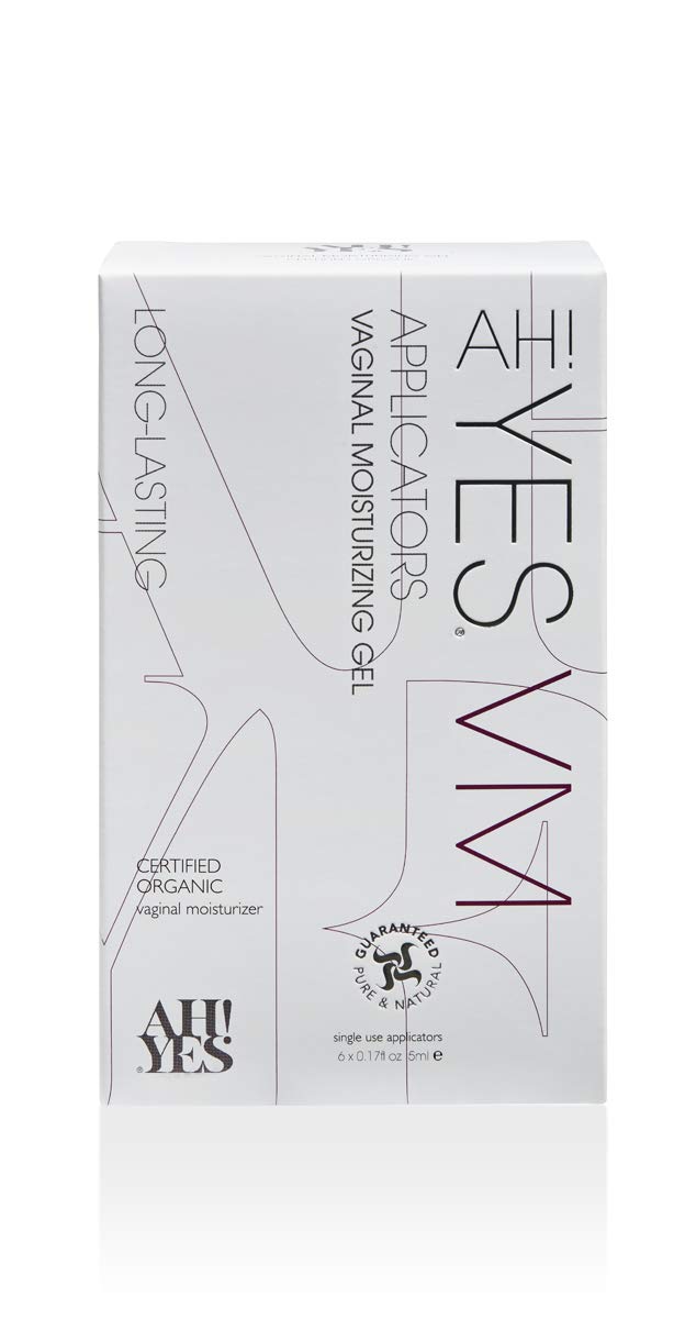 AH! YES® Long Lasting Vaginal Moisturizer for Vaginal Dryness, Water Based & Estrogen-Free, 6 Pre-Filled Applicators - Maple Wellness Supplements