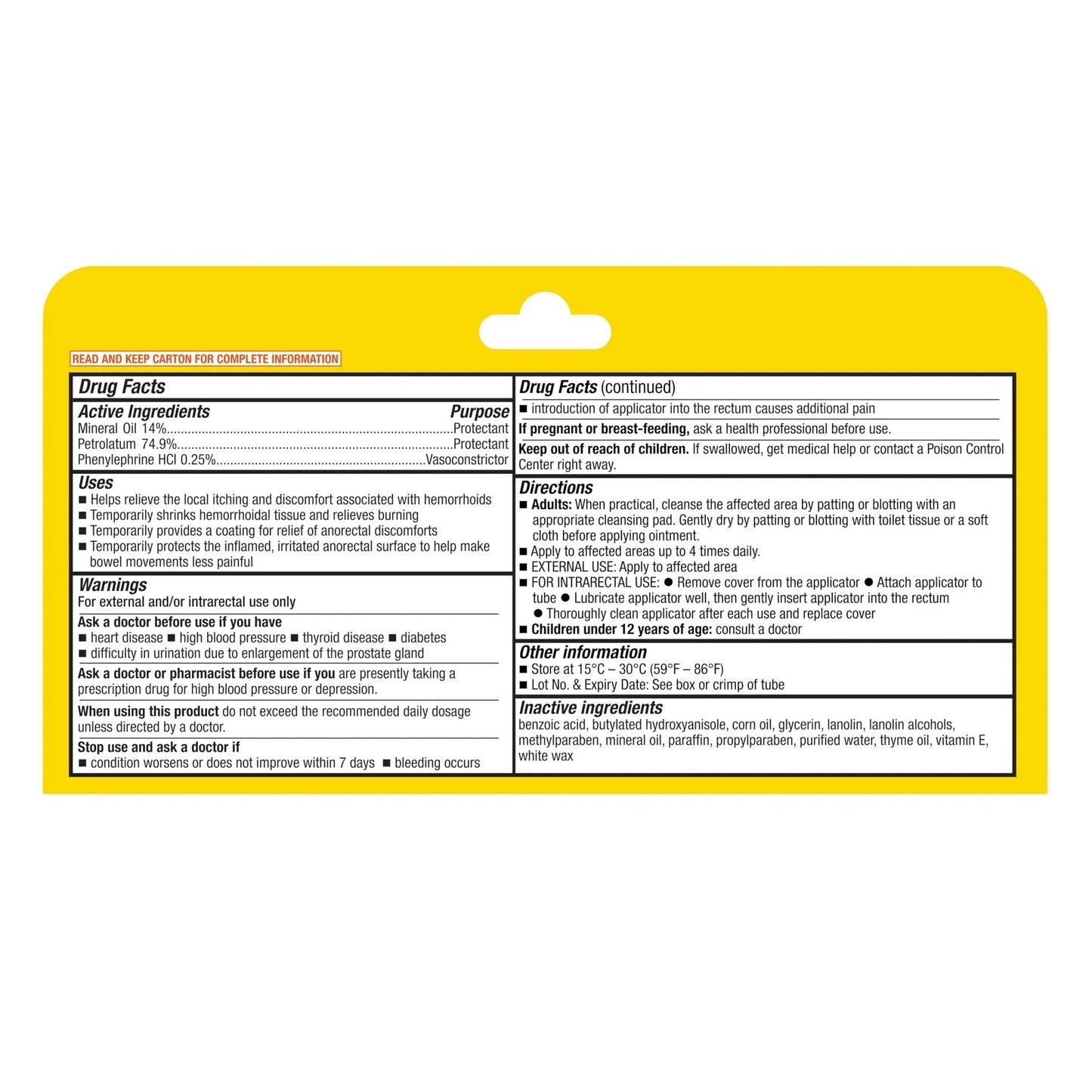 A+Health Hemorrhoid Treatment, Hemorrhoidal Ointment Relieves Symptoms of Burning, Itching, Discomfort, 2 Ounce Tube with Applicator, Reduces Irritation and Pain Relief - Maple Wellness Supplements