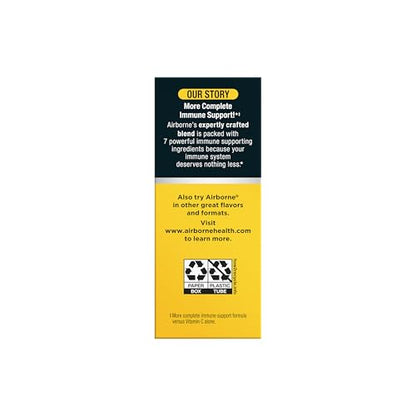 Airborne 1000mg Vitamin C with Vitamin D & Zinc, Sugar Free Multivitamin Immune Support Supplement, Antioxidants Vitamins A C & Vitamin E - Maple Wellness Supplements