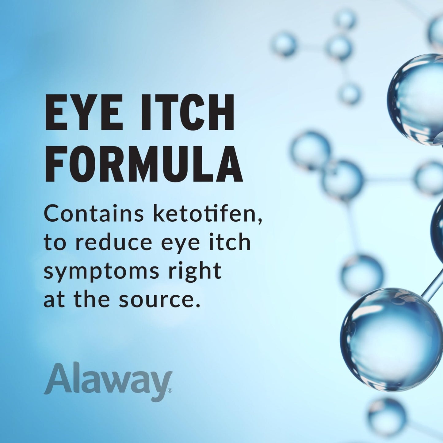 Alaway Antihistamine Eye Drops for Itchy Eyes, Fast-Acting, Up to 12-Hour Eye Itch Relief, Clinically Tested Prescription-Strength Formula, 0.34 Fl Oz - Maple Wellness Supplements