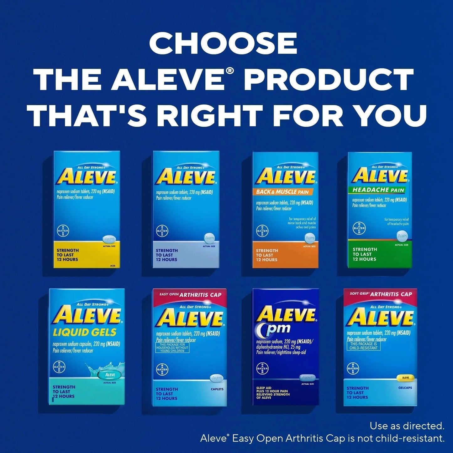 Aleve PM Sleep Aid Plus Pain Reliever Caplets, Naproxen Sodium & Diphenhydramine HCl, Nighttime, 120 Count - Maple Wellness Supplements